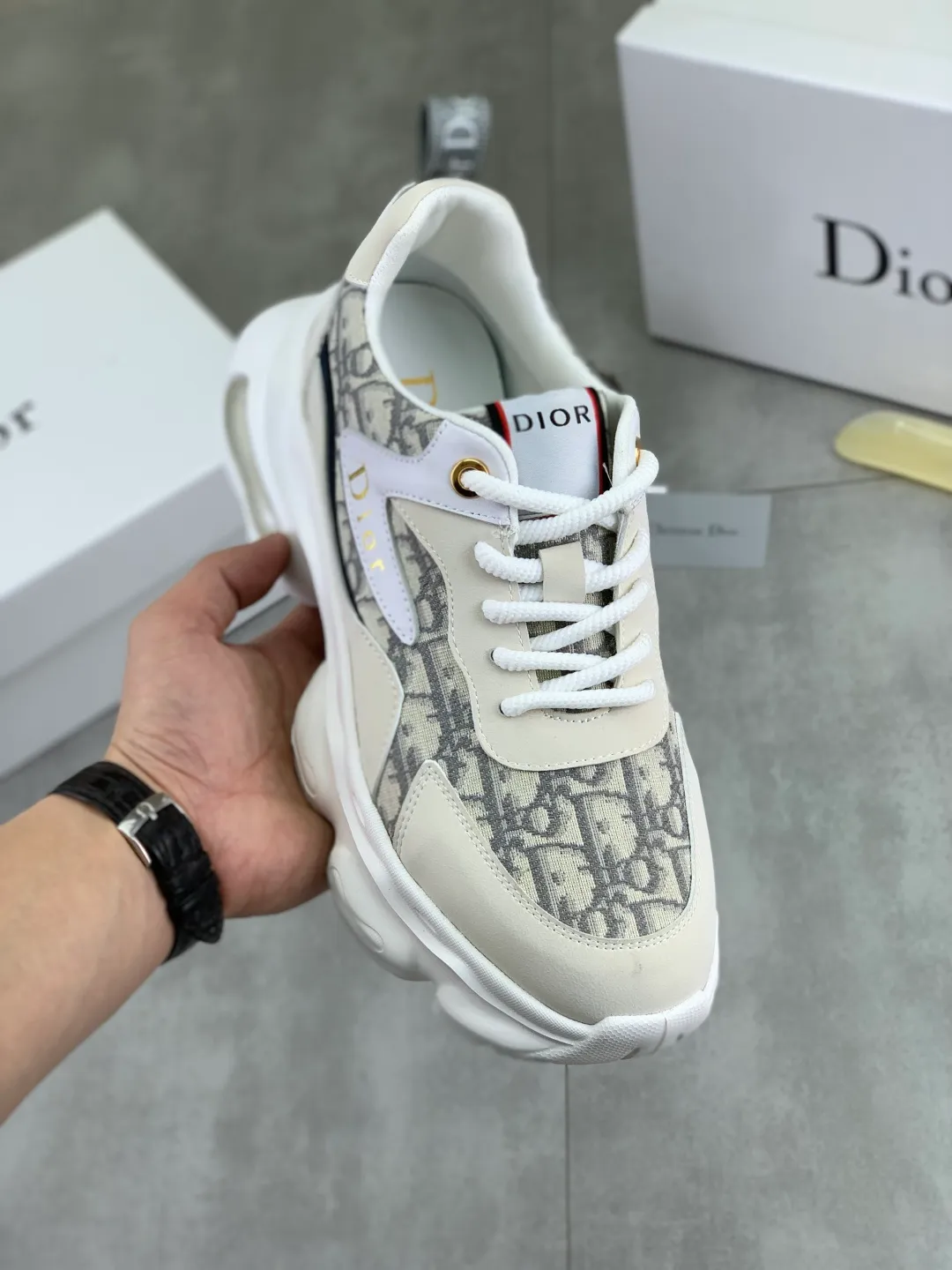 Men's Men's Shoes 💰P440 💰[New Style]🆘[Dior] 2025 Dior Original Lace-up Low-top Men's Shoes Classic casual shoes 🔥This model is the official classic model, with high quality and made by famous original designers. It is made of high-quality cowhide with original materials➕comfortable and breathable mesh lining➕pigskin insole. The perfect last shape and generous and fashionable design have attracted many consumers and are suitable for drivers to drive🚗. What you want is the highest quality in the market. Color: 2️⃣Color Code number: 38--44 (45 customized)